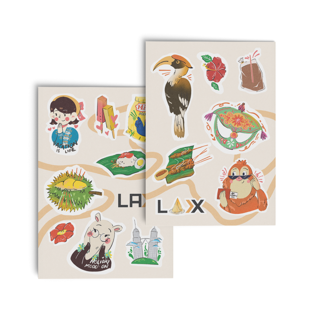 Limited Edition Malaysia-Inspired Luggage Stickers - By Lily Goh